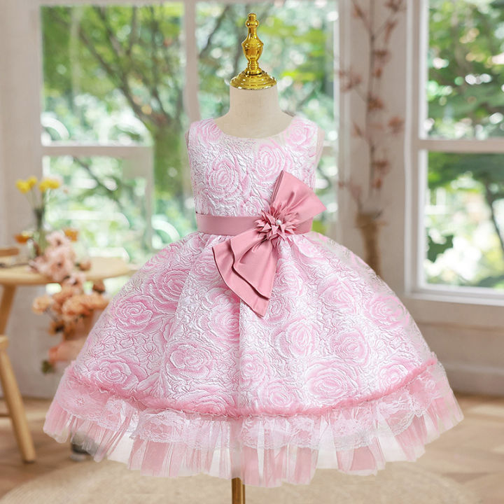 Girls Ball Gown Dress Wedding Princess Bridesmaid Party Prom Birthday for  Kids