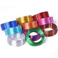 1 Large Roll 0.8mm/1mm/1.5mm/2mm/2.5mm/3mm Aluminium Soft Metal Crafts Beading Wire for Jewelry Making DIY