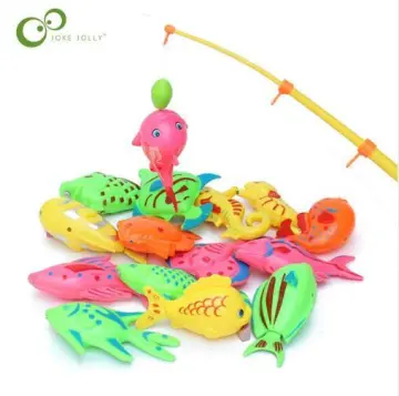 Educational Baby Child Kids Magnetic Fishing Rod Fish Model Toy Fun Game  Gift