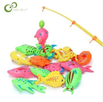 ✈️Fast Shipping✈️ Baby Shark Fishing Game Children 15 Fishes Fishing Toy  Mainan Kanak-Kanak