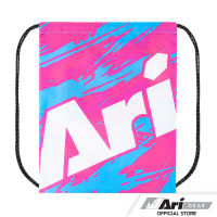 ARI GRAPHIC GYMSACK - PINK/WHITE/BLUE กระเป๋า Gymsack อาริ กราฟฟิค สีชมพู