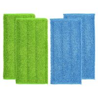 4PCS Wetdry Flat Mop Cloth Microfibre Floor Mop Pads Washable Easy To Replace For Swiffer Wetjet