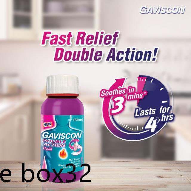 effective Treatment Gaviscon Double Action Liquid (150ml) Lazada