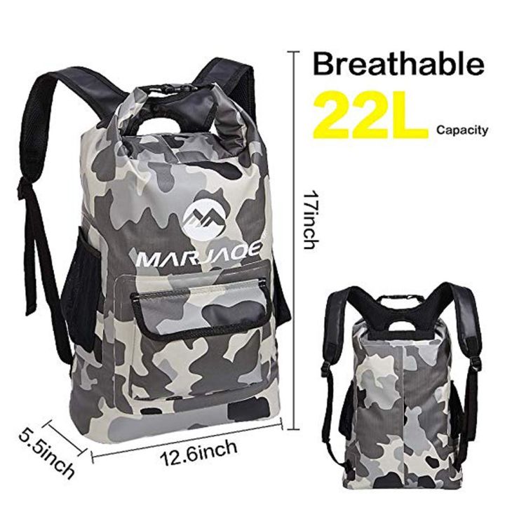 22l-marjaqe-waterproof-dry-bag-pack-sack-swimming-rafting-kayaking-river-trekking-floating-sailing-canoing-boating-water-resistance