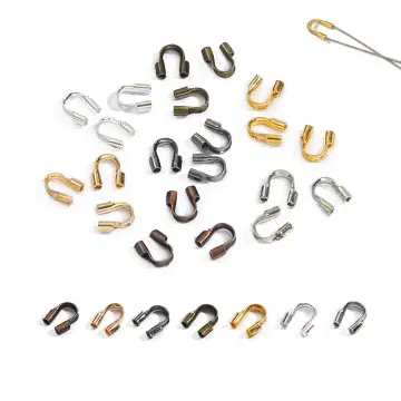100pcs/lot U Shape Connector Loops 4.5x4mm Wire Guard Protectors Jewelry  Making