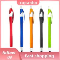 RUPANBO039392692ปากกาบอลพอยท์2 In 1หมึกดำปากกาเขียนหน้าจอสัมผัสสไตลัสเคล็ดลับสำนักงาน