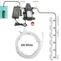 ชุดน้ำระบบอัตโนมัติ6-18เมตรสำหรับสเปรย์เย็นปั๊มปั๊มแบบพกพา12V กะบังลมระบบรดน้ำไฟฟ้าและท่อในสวน