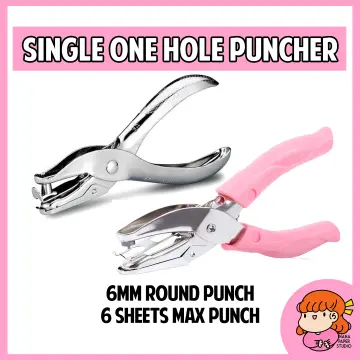 4 Paper Punch Plier Scissor Single Hand Hole Office Metal Puncher Scrapbook Tool