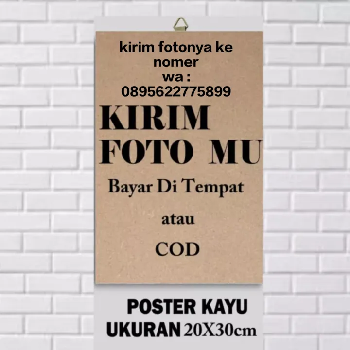 POSTER KAYU CUSTOM/POSTER PAPAN MDF/POSTER MURAH/UKURAN 20X30/HIASAN