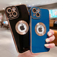 HOCE หรูหราชุบตารางกรอบกรณีโทรศัพท์สำหรับ iPhone 13 14 Pro Max 12 11 XS Max XR X 7 8บวก SE กรณีนุ่มเต็มกล้องเลนส์ฝาครอบแก้ว