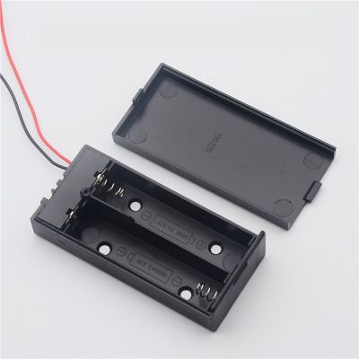 1Pcs 7.4V 18650 DIY Battery Holder 2 Slot Storage Case Box With Wire Leads Cover On/Off Switch Battery Container