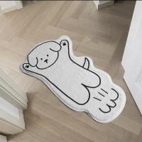 Car Nordic Cartoon Animal Car for Bedroom Non-slip Bedside Area Rug Cute Soft Floor Mat for Living Room Table Mat Decor