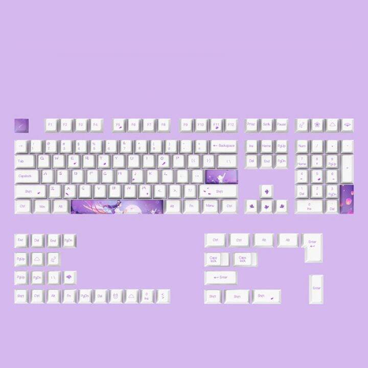 เชอร์รี่ความสูงข้อความเหมือนกับสำหรับ108-key-5-side-ย้อมระเหิด-pbt-วิศวกรรมแป้นพิมพ์ปุ่มกดเหมาะสำหรับ61-64-84-87-96-98ปุ่มกด