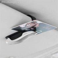 For Mitsubishi Ralliart Lancer Colt Pajero Outlander Car Fastener Glasses Holder Business Bank Card Ticket Holder Clip Support