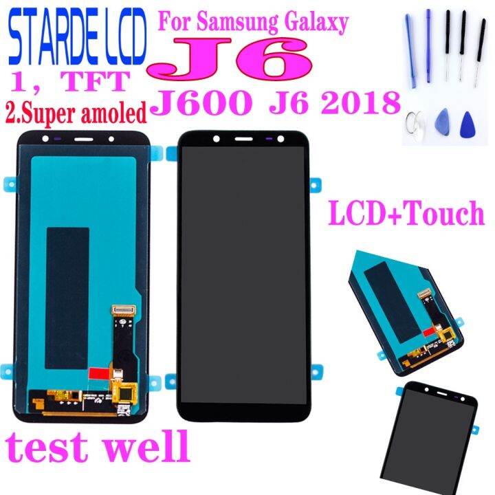 สุดยอด-amoled-สำหรับ-samsung-galaxy-j6-j600-j600fn-สัมผัสหน้าจอ-lcd-จอกระจกซัมซุง-ment-j600g-จอกระจกซัมซุงแสดงผล-lcd