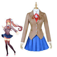 Anime Doki Literature Club Monika Cosplay Sayori Yuri Natsuki Cosplay Costume School Uniform Girl Women Game