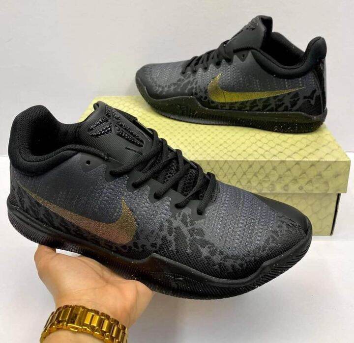 black mamba shoes black and gold