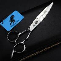 Hair shears Sliding 6 INCH Willow Convex Blade Willow shape Sliding scissors Professional Barber Scissors