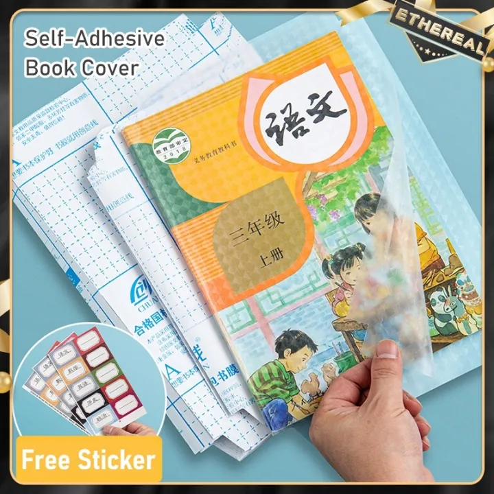 30 Sheets Selfadhesive Book Wrap Book Cover Film Diamond Wrapper