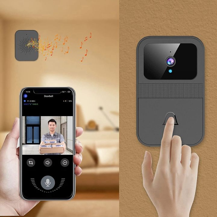 outdoor-wireless-ring-camera-doorbell-intelligent-visual-doorbell-hd-night-vision-wifi-doorbell