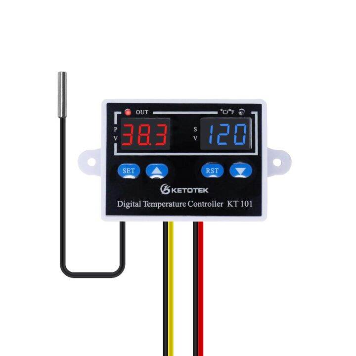 Kt101 Digital C/f Temperature Controller Regulator Direct Output 10a