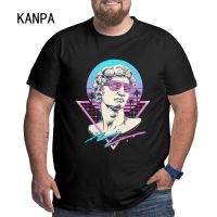Statue Of David Glasses T Shirts Mens Korean Retro Tee Shirts Trend Vintage Tshirt Breathable Tee Shirt