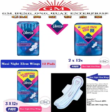 Libresse Feminine Pads Maxi Non Wing 28cm Big Value Pack 3x16s