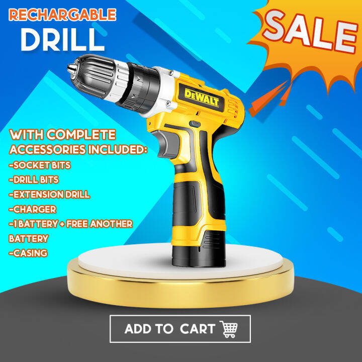 CHARGE dewalt 12 Volts Power Cordless Tools and Rechargeable Drill