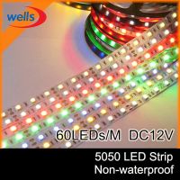 【⊕Good quality⊕】 na07037036036666 แถบไฟ Led แบบ Smd 3528ยาว5ม. Dc12v 5ม. 300led ยืดหยุ่น Ip20ขาว/ไม่แสง Rgb ขาวอบอุ่นแบบไม่ไฟ Led กันน้ำ