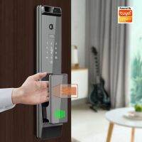 3D Face Recongition Tuya Wifi APP รีโมทคอนล Fing Vein Electronic Smart Door ล็อคลายนิ้วมือรหัสผ่าน Auto Home ล็อค ~