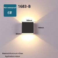 พร้อมสต็อก โคมไฟติดผนัง LED กลางแจ้ง Ip65 โคมไฟอลูมิเนียมกันน้ำที่ทันสมัยตกแต่งบ้านบันไดทางเดินโคมไฟระเบียงโคมไฟติดผนังภายนอก