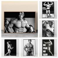 Arnold Schwarzenegger เพาะกายโปสเตอร์ภาพวาดผ้าใบออกกำลังกาย Wall Art รูปภาพฟิตเนส GYM สำหรับห้องนั่งเล่น Home Decor New