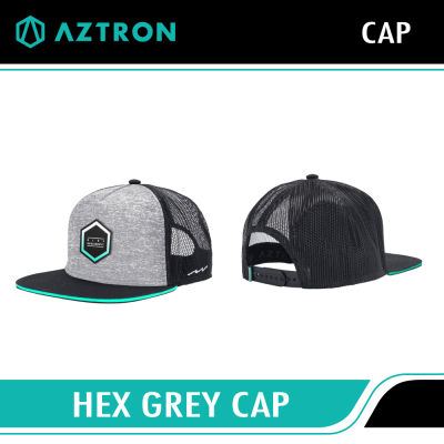 Aztron Hex Grey Cap หมวกกันแดด หมวกแก็ป วัสดุCotton &amp; PVC วัสดุอย่างดีนุ่ม ทนทาน ไม่อับชื้น