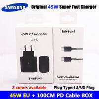 Samsung Original Fast Chatgering Wall Travel Charger 45W EP-TA845 For Galaxy Note 10+ A91 Note 10+ 5GUSB-C Cable EP-TA845 15V 3A