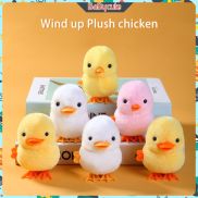 BaBycute Jumping Chicken Clockwork Toy Simulation Plush Jumping Duck