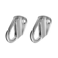 ◕✢ 2 Pieces Marine Grade 316 Stainless Steel Snap Type 43mm Hook for Boat Ship Yacht Sail Commonly Attachment Points