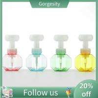 GORGESITY 300มล. ของเหลวเจลอาบน้ำที่ปั๊มโฟมเติมได้ใสขวดใส่มาสคาร่าเครื่องจ่ายสบู่เหลว