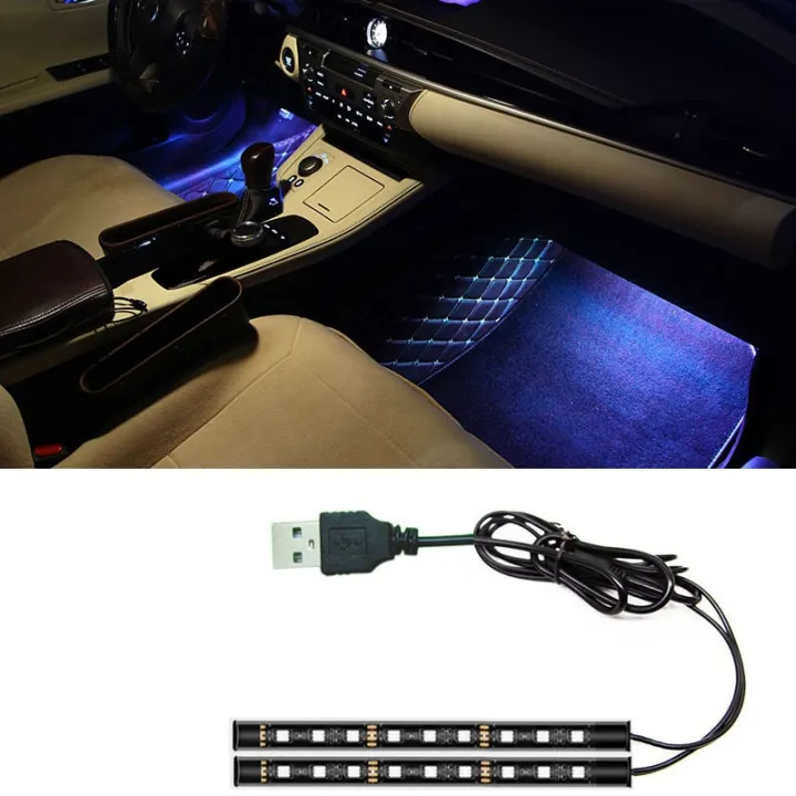 18cm-led-car-neon-ambient-light-with-usb-ambient-lighting-rgb-car-interior-environmental-foot-light-kit-accessories