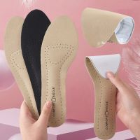 【LZ】◐❁◈  1 Pair Genuine Leather Shoe Pads for High Heels Women Deodorization Memory Foam Arch Support Cushion Support Pain Relief Insoles