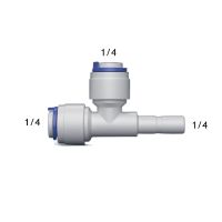 50ชิ้น/ล็อต1/4 การเชื่อมต่อ-1/4 ประเภทที6.5Mm ท่อ POM ท่อ PE ท่อ3วิธีหัวต่อคอมพิวเตอร์ชิ้นส่วนกรองน้ำ