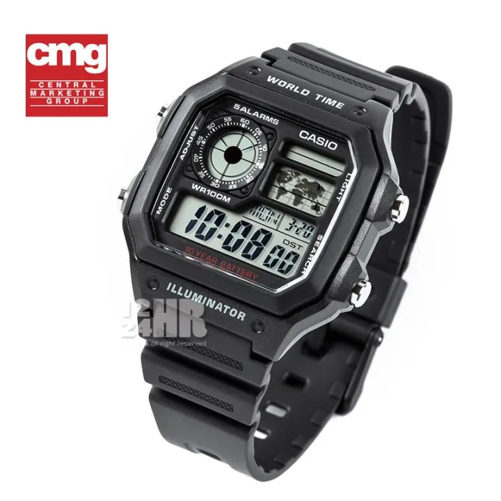 Casio AE-1200WH-1AV นาฬิกา Casio ของแท้ ราคาถูก รับประกันศูนย์ 1 ปี  AE-1200, AE-1200W, AE-1200W-1 | Lazada.co.th