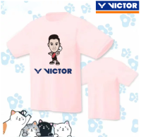 เสื้อแบดมินตัน Victor ใหม่สำหรับผู้ชายและผู้หญิงระบายอากาศที่สะดวกสบาย2023ฤดูร้อนฝึกซ้อมกีฬากลางแจ้งกีฬาแห้งเร็วดูดซับเหงื่อชุดกีฬาสำหรับผู้ชายและผู้หญิง