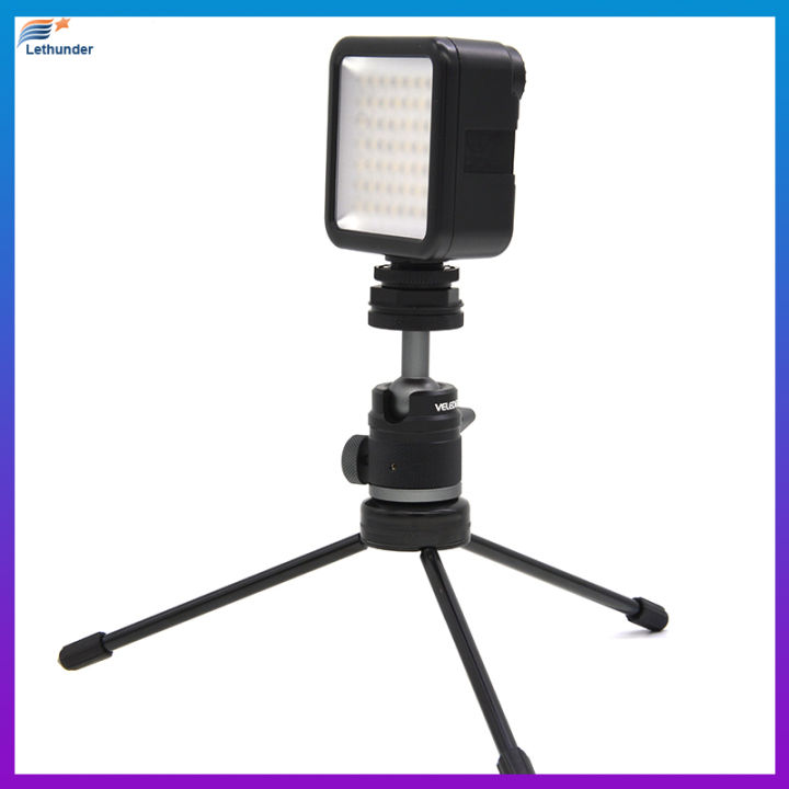 vlogger-universal-tripod-head-ball-with-cold-shoe-mount-for-led-light-mic-quick-instal-ball-head-dslr-camera-head