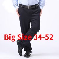 ◑✢◙ กระบอกใหญ่ ผู้ชาย กางเกงทำงาน ผ้าเรียบ สแลค ไซส์ใหญ่ Big Size เอว 35-53 นิ้ว