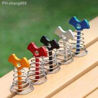 Fish Bone Peg Nail Windproof Tent Stakes Aluminum Deck Tie-downs Carabiner Pegs for Outdoor Camping Secure Kit Deck-Anchor Pegs