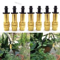 10pcs 4/7 Tube Copper Spray Nozzle Fogger Watering Irrigation Misting Cooling Brass Sprinkler for Gardening SystemYB23TH