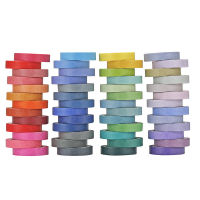 Journamm 60pcs 8mm*4m Rainbow Color Washi Tape Set Masking Tape for Stationery Scrapbooking Junk Journal Diary School Supplies