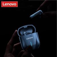 Lenovo หูฟังไร้สายเล่นเกม XG01ชุดหูฟังพร้อมไมโครโฟนลดเสียงรบกวนด้วยหูฟังสเตอริโอแบบสอดหู Hi-Fi 9D หูฟังบลูทูธ