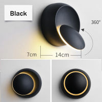 LED Indoor Lighting Wall Lamp 360 degree rotate wall light adjustable bedside light Modern Home Lighting Decoration Sconce lamp