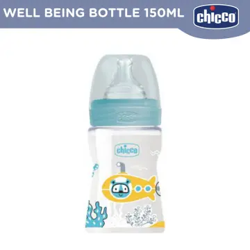 Chicco Baby Milk Feeding Bottle With Wide Neck, 150ml, For Babies &  Toddlers 0M+